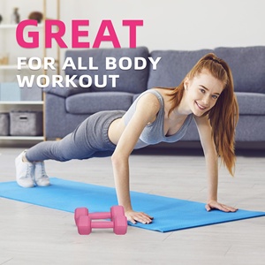 Rubber+Cast Iron Hex <b>Dumbbell</b> Sets 5/10/15/20lbs 5 Colors Exercise Fitness Free Weights Women Men Body Building Home Gym - Product Image 5