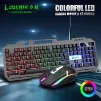 Nouveau clavier de jeu rétroéclairé RGB T25, souris, accessoires informatiques ergonomiques étanches, fonctionnement à membrane pour les joueurs, bureau, ordinateur de bureau