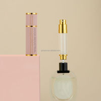 Atomiseur de parfum de voyage de luxe 5 ml, flacon en verre rechargeable avec marquage à chaud et pulvérisateur à pompe