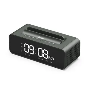 Oneder V06 Alarm Clock Speaker Ponsel Pemegang Tampilan Layar 10 W 2400 MAh Wireless Bluetooth Speaker