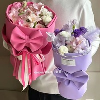 Grosir bahan seni bunga warna murni Styling kertas gelembung pembungkus bunga untuk buket kertas spons lembar pembungkus busa