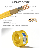 Câble de construction JZD OEM/ODM NM-B UL719 600V 14/2 12/3 10/3 AWG avec conducteur en cuivre pour installations électriques domestiques