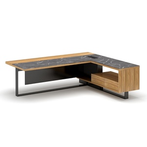 High End Commercial Unique Modern Office Furniture Workstation General Luxury Manager Wooden Executive Office Desk - Product Image 3