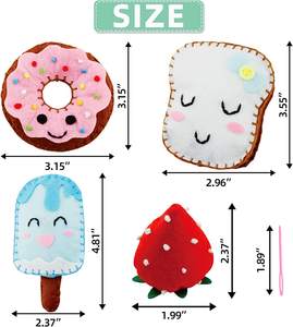 Professional Trending Pre Schoolers Diy Early Education Creativity <strong>Hobby</strong> Felt Mini Treats Kids Art <strong>Crafts</strong> Art Sewing Kit - Product Image 2
