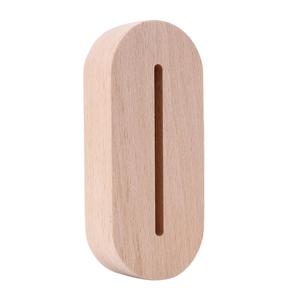 Australia Hot Selling USB LED Wooden Resin Lamp Base Creative 3D Crystal Ball Night Light Lamp Holder - Product Image 5