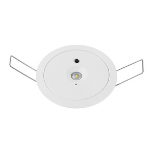 Plafonnier LED d'urgence encastré 2W, autonomie 3 heures, batterie LiFePO4, auto-test, double <span class=keywords><strong>lentille</strong></span>, 160lm, CB CE RoHS, installation encastrée - Product Image 2