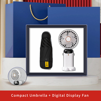 ZMHQ 2027 Essentiels de voyage promotionnels : Parasol de poche anti-UV, Souffleur silencieux à piles, Coffret cadeau promotionnel