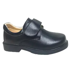 Chaussures en cuir pour enfants durables de semelle extérieure pour des robes d'enfants de filles d'enfant en bas âge chaussures d'école uniformes noires pour des garçons