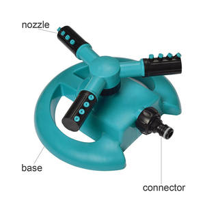 Juego de Aspersores de Jardín Giratorios de 360 Grados, Aspersor de Césped Automático de Plástico con Múltiples Boquillas para Uso en Exteriores - Product Image 4