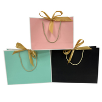 Sac cadeau d'anniversaire, de Noël, de mariage, de fête, sac en papier d'art de luxe, laminé, avec ruban, poignée, logo personnalisé, matériaux recyclés, bougie