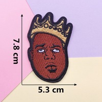 Patch brodé 3D personnalisable, testé, créatif, écologique, thermocollant, pour groupe de rock, rappeur Kanye, pour décoration DIY