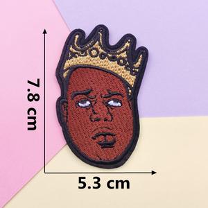 クリエイティブ刺繍アイロンオンロックバンドラップ歌手カニエパッチDiyデコレーション用 - Product Image 5