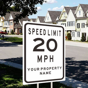 علامة حد السرعة القابلة للتخصيص 20 ميلاً في الساعة لممتلكاتك تعزز السلامة والأناقة - Product Image 5