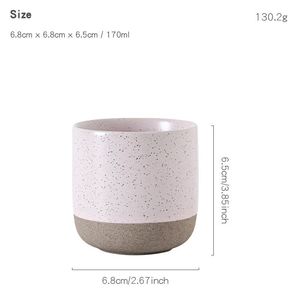 170ml Middle Eastern Arab-style Morandi Color Coarse Earthenware Reusable Espresso <b>Cup</b> Spotted Frosted Matte Ceramic Party - Product Image 2
