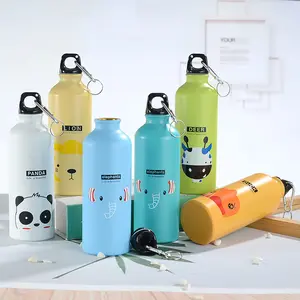 Botella de agua deportiva de aluminio y Metal, electrochapado de Metal para deportes al aire libre, personalizado, promocional, 100ml, 500m, 750ml, 1000ml