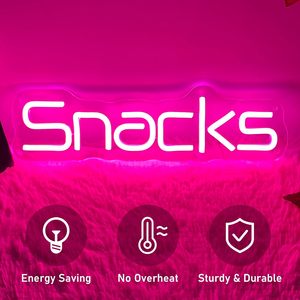 Snack letreros neon LED dimmable USB powered ambient <b>light</b> store <b>window</b> decoration <b>light</b> street indicator <b>light</b> landscape <b>light</b> - Product Image 1