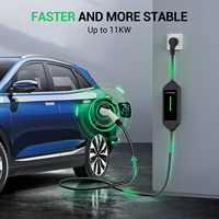 Chargeur EV portable en vente directe, 16A 3.5kW Type 1, charge rapide pour véhicules électriques, certifié CE, étanche IP55, pour usage domestique et extérieur