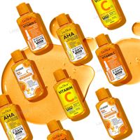 Sérum Super Éclaircissant Visage Corps Jointures Taches Brunes Correcteur Anti-Âge Soin de la Peau VC AHA Arbutine Acide Hyaluronique à la Glycérine Végétale