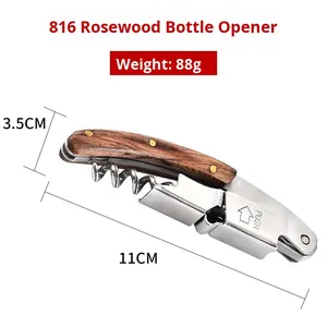 Herramienta de barra de metal personalizable, tornillo portátil multifuncional, abridor de botellas de vino y <span class=keywords><strong>cerveza</strong></span>, mango cómodo, Sacacorchos de calidad adecuada - Product Image 6
