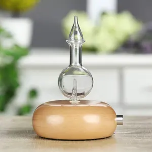 50ml Nebulizer aromaterapi kaca dan kayu, penyebar minyak esensial tanpa air untuk penggunaan dalam ruangan rumah tangga sumber daya USB