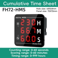 Panel Digital AC 3 in 1 Baru, Amperemeter Voltmeter Meter 50-500V 0-100A Layar LED Tampilan Tegangan Arus Frekuensi (V/A/Hz)