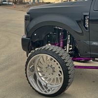 Jantes forgées à profil profond polies pour camion 8x165.1 8x180 8x170 20 22 24 26 28 pouces pour GMC Silverado 1500 2500 3500 Ford F350 F450