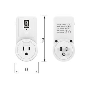 <span class=keywords><strong>Fonctionnement</strong></span> simple du compte à rebours américain activé et désactivé 1 <span class=keywords><strong>prise</strong></span> numérique - Product Image 2