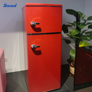 Réfrigérateur rétro rouge à double porte avec congélateur supérieur de 7,5 pi³ 115 V/60 Hz pour la maison, modèle DSR-212WU - Product Image 2