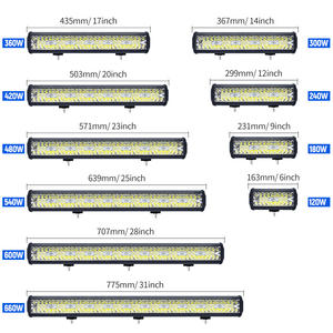 Barre Lumineuse <span class=keywords><strong>LED</strong></span> Tout-Terrain 4/7/9/12/15/17/20 Pouces, Faisceau Combiné, Projecteur de Travail <span class=keywords><strong>LED</strong></span> - Product Image 1