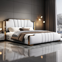 Sofá Cama de Lujo Moderno para Bodas, Diseño Doble Simple, Respaldo Suave de Alta Gama, Almacenamiento Multifuncional de Madera