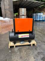 Compresseur d'air à vis portable, silencieux, lubrifié, refroidi par air, avec réservoir de 90 L, 220 V, 50/60 Hz, 5,5 kW, 7,5 CV, monophasé