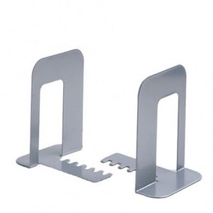 Heavy Duty Non Skid Bookends for Shelves <b>Office</b> School Home Metal Book End Stopper Anti Scratch Decorative Book Dividers - Product Image 1