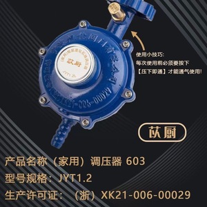 Válvula Reductora de Presión Ruizhang Yimin 601 para Gas Licuado, 3/8 Pulgadas, Recta, Baja Presión, Aleación de Zinc - Product Image 2