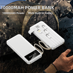 พาวเวอร์แบงค์พกพา 10000mAh พร้อมโลโก้สั่งทำ หน้าจอ LED ดีไซน์บางเฉียบ แบตเตอรี่สำรองสำหรับการเดินทางกลางแจ้ง - Product Image 2