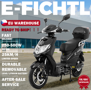 2026 EU Warehouse Stock 500W <strong>48V</strong> Electric <strong>Scooter</strong> 25km/h EEC COC Certified <strong>E</strong> Moped Lead Acid Lithium Battery Optional Motorcycle - Product Image 1