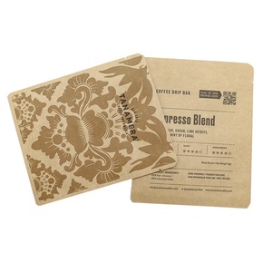 Tùy chỉnh bên con dấu <span class=keywords><strong>Poly</strong></span> túi cho bao bì thực phẩm túi nhựa với logo cà phê đậu bao bì phong bì cà phê nhỏ giọt Túi Gói - Product Image 4