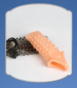 Múltiples Estilos y Colores Disponibles, Juguete Sexual con Condón, Funda para Pene con Textura <span class=keywords><strong>de</strong></span> Rayas y Vástago <span class=keywords><strong>de</strong></span> Bloqueo Hipoalergénico para Masturbador Masculino - Product Image 2