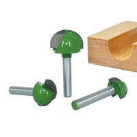Ensemble de mèches de routeur en bois de haute qualité outils de fraise en carbure avec tiges de 1/2 "1/4" 6mm CNC V Bit plat rond pour le travail du bois