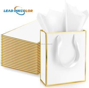 Customized Boutique Shopping Paper Bags With Silk Handle for Food Clothing Shoes Packaging Includes <strong>Ribbon</strong> &amp; Carton Custom Logo - Product Image 1
