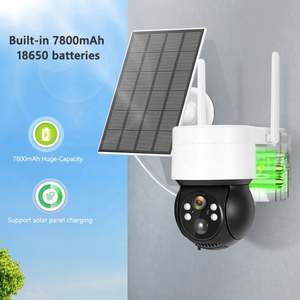 Ptz Icsee Caméra Solaire 7 Pouces Meari Guangzhou Avec Zoom Faible Puissance Timelapse Et Lumière 18000 Mah 3 Canaux Bluetooth Projecteur Led - Product Image 3