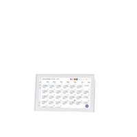 Calendrier numérique intelligent 15,6 pouces pour l'organisation familiale avec écran tactile, Wi-Fi et synchronisation Google Calendar