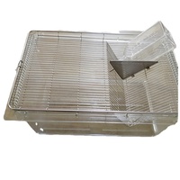 Cages d'élevage expérimental pour rats et souris AYEROXO PC, grandes et petites, blanches transparentes, cages pour animaux OEM