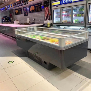 Congélateur îlot double température pour supermarché, réfrigérateur vitrine à ouverture par le haut - Product Image 5
