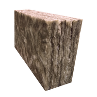 Laine de verre écologique marron sans formaldéhyde UET ASTM C518 haute densité R38 épaisseur 6,25 po pour isolation de plafond en Amérique du Nord