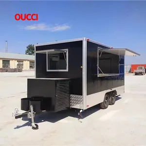 concessione BBQ elettrico Pizza cucina completamente attrezzato Mobile Fast Food rimorchio camion con cucina completa