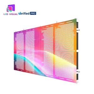 Écran LED <span class=keywords><strong>transparent</strong></span> extérieur haute luminosité P3.91, IP65 étanche, grand angle de vision, panneau LED pour la publicité commerciale - Product Image 1