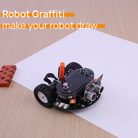 Robot de Programación WeeCore Bot AIOT, Robot de Codificación por Voz con IA, Robot de Dibujo IoT, Programación Gráfica K12, MicroPython, Juguete STEM, Naranja