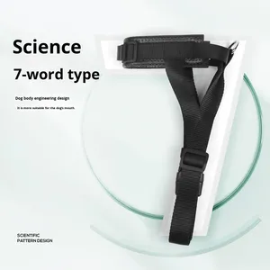 핫세일 강아지 마스크 안티바이트 안티바크 조절가능 두꺼운 안티사고용 강아지 입마개 - Product Image 4