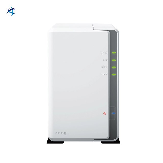 DS223j 2-Bay NAS Quad Core 1.7GHz 1GB DDR4 1GbE LAN USB 3.2 Gen 1 Personal Cloud Storage RAID for Home Office