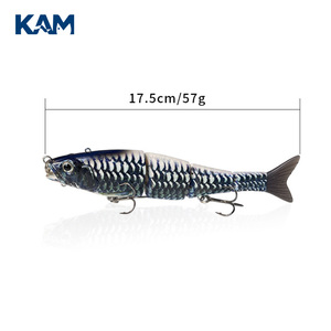 Esche da Pesca in Mare di Grandi Dimensioni KAM 57g Esche Biomimetiche Multi-sezione, Esche Dure per Spigola, Kingfish, Dogfish. - Product Image 2